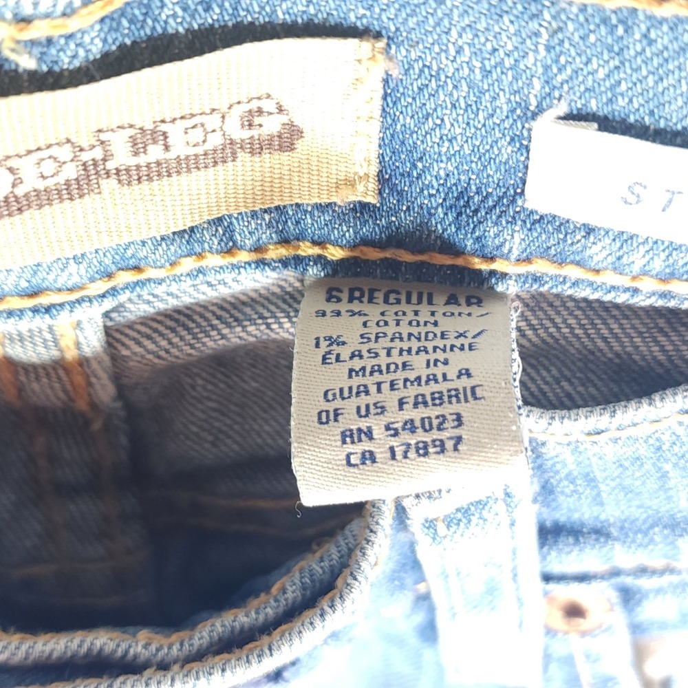 Vtg 2005 OLD NAVY Wide Leg Jeans 6 Regular Low Rise Y2K Baggy Skate Trouser 00s - Picture 4 of 9